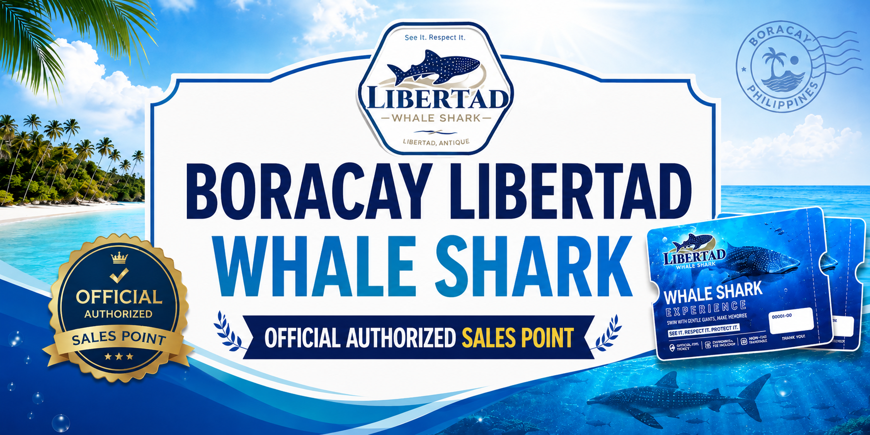 Boracay Libertad Whale Shark - Official Authorized Sales Point